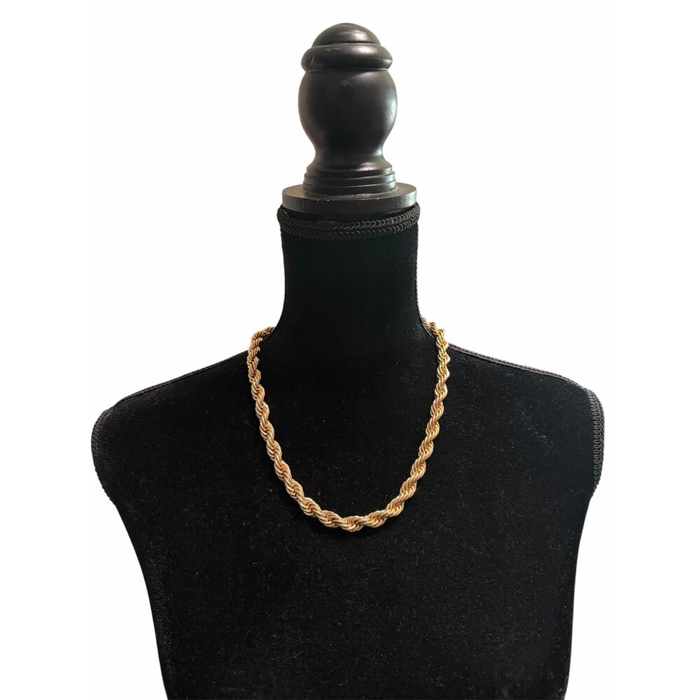NWT Plunder Designs Chicago Gold Rope Chain Necklace